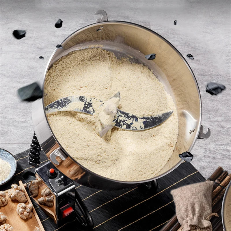 4500G Commercial Grain Grinder High Speed 220V Cereals Medicinal Materials Spices Powder Crusher Stainless Steel Coffee Grinder