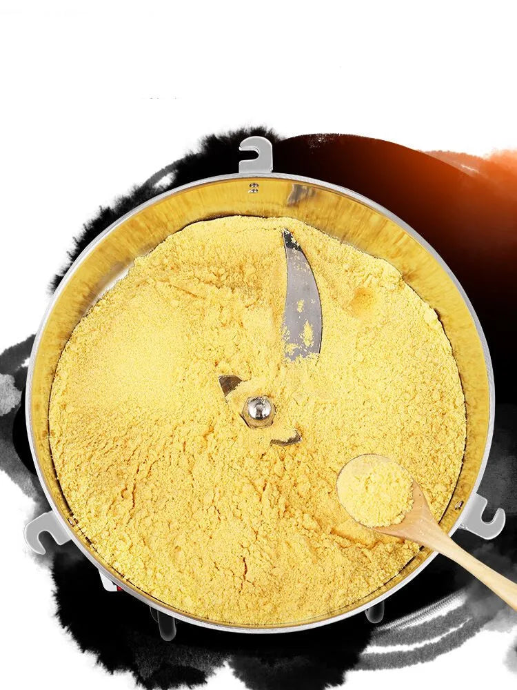 4500G Commercial Grain Grinder High Speed 220V Cereals Medicinal Materials Spices Powder Crusher Stainless Steel Coffee Grinder