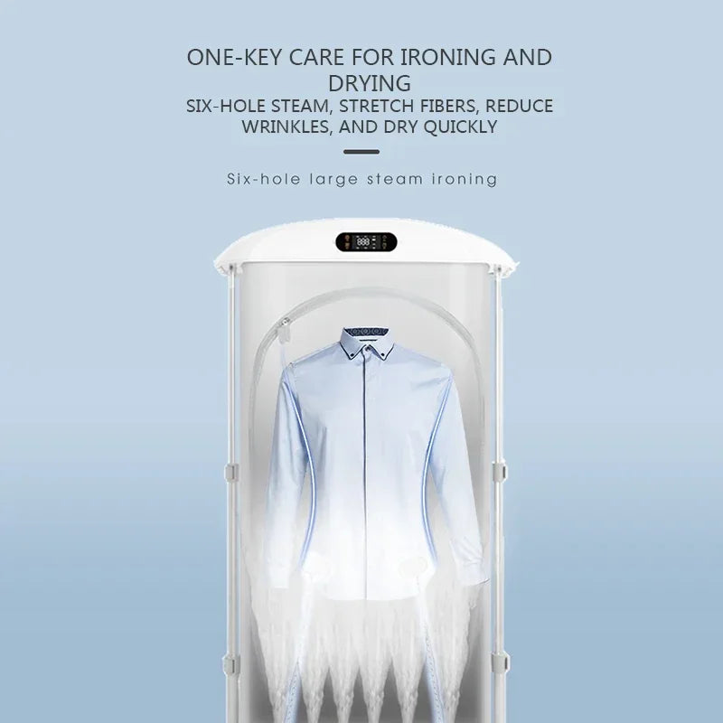 TJ-86I1E Internal Steam Dryer Wrinkle-Removing Machine 220V Automatic Sterilization And Ironing Hanging Folding Clothes Dryer