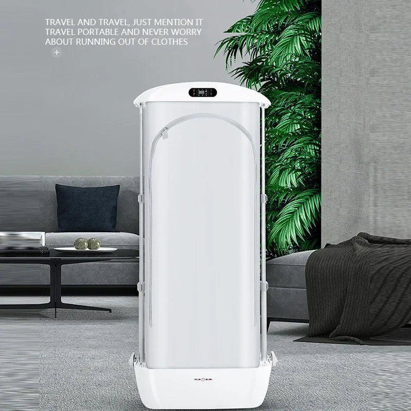 TJ-86I1E Internal Steam Dryer Wrinkle-Removing Machine 220V Automatic Sterilization And Ironing Hanging Folding Clothes Dryer