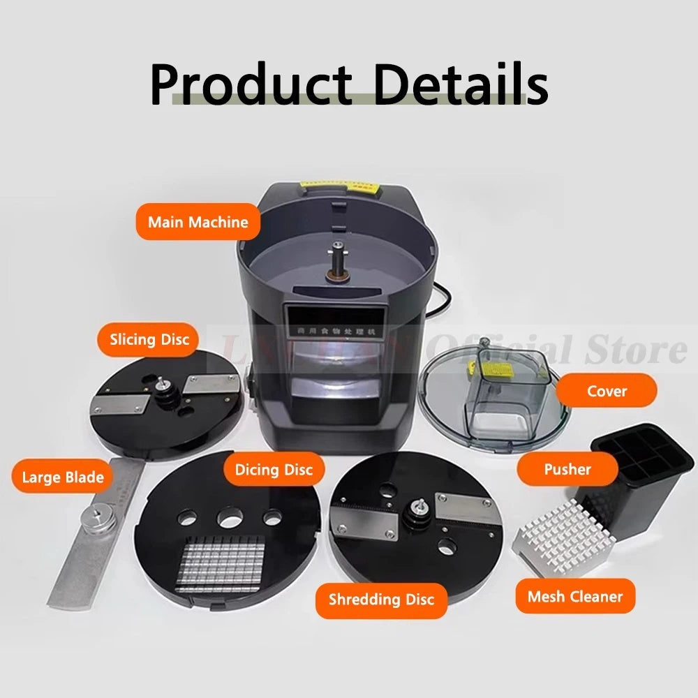 LXCHAN K8600 Vegetable Cutter Slicing Shredding Dicing Maker Multifunctional Food Processor with 3 Blade Multifunctional Cutter