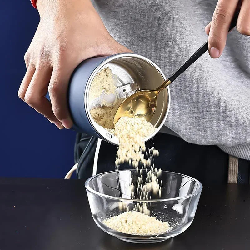 8 Blades Coffee Grinder Portable Washable Mixer Coffee Bean Grinder Grain Mill Electric Kitchen Chopper Gift
