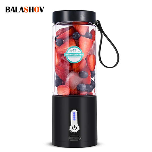 530ML Electric Portable Juicer Household Usb Rechargeable Juice Machine Small Juicer ABS Plastic Mini Juicer Blender Cup